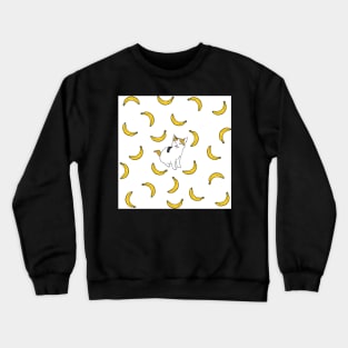 Cat no like banana Crewneck Sweatshirt